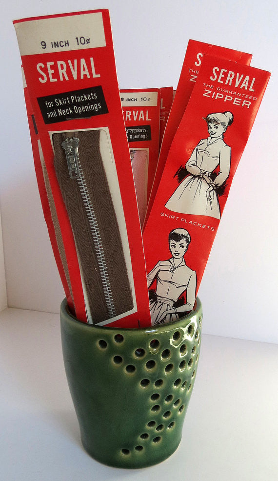 1950s Vintage Metal Zippers