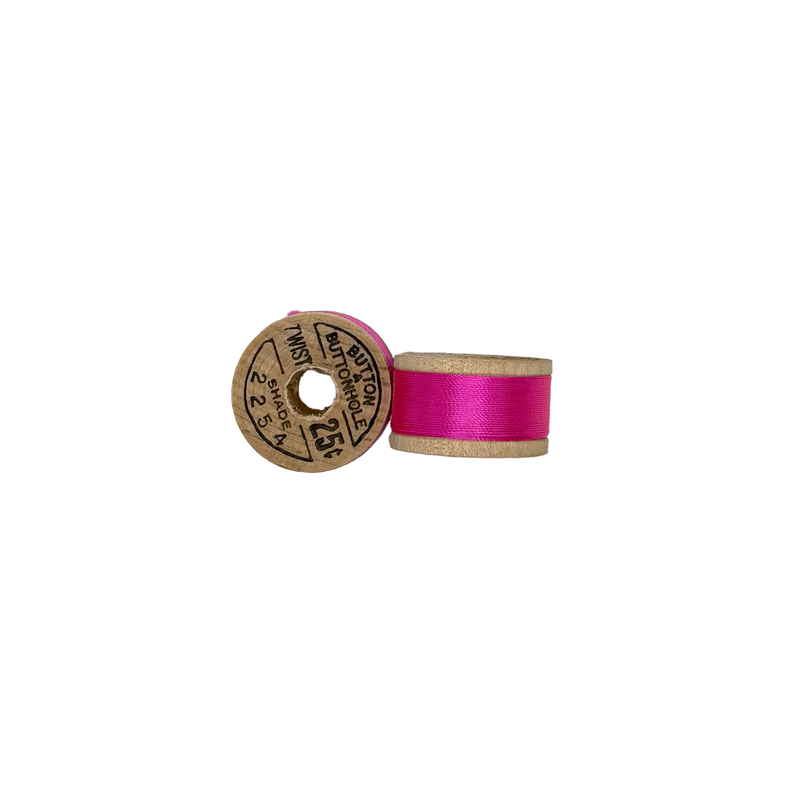 Vintage Belding Corticelli Silk Twist Thread – Deadstock Size D (10-yard Wooden Spool)