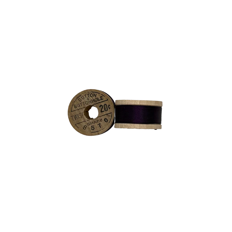 Vintage Belding Corticelli Silk Twist Thread – Deadstock Size D (10-yard Wooden Spool)