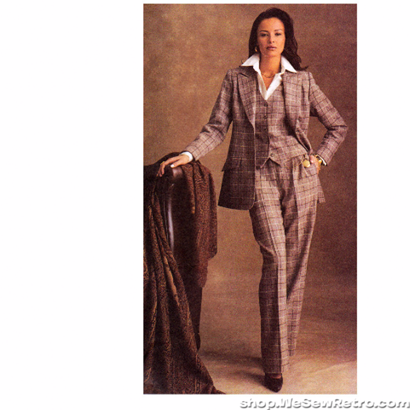 McCall's 3726 Sewing Pattern - Misses Three Piece Suit Pattern
