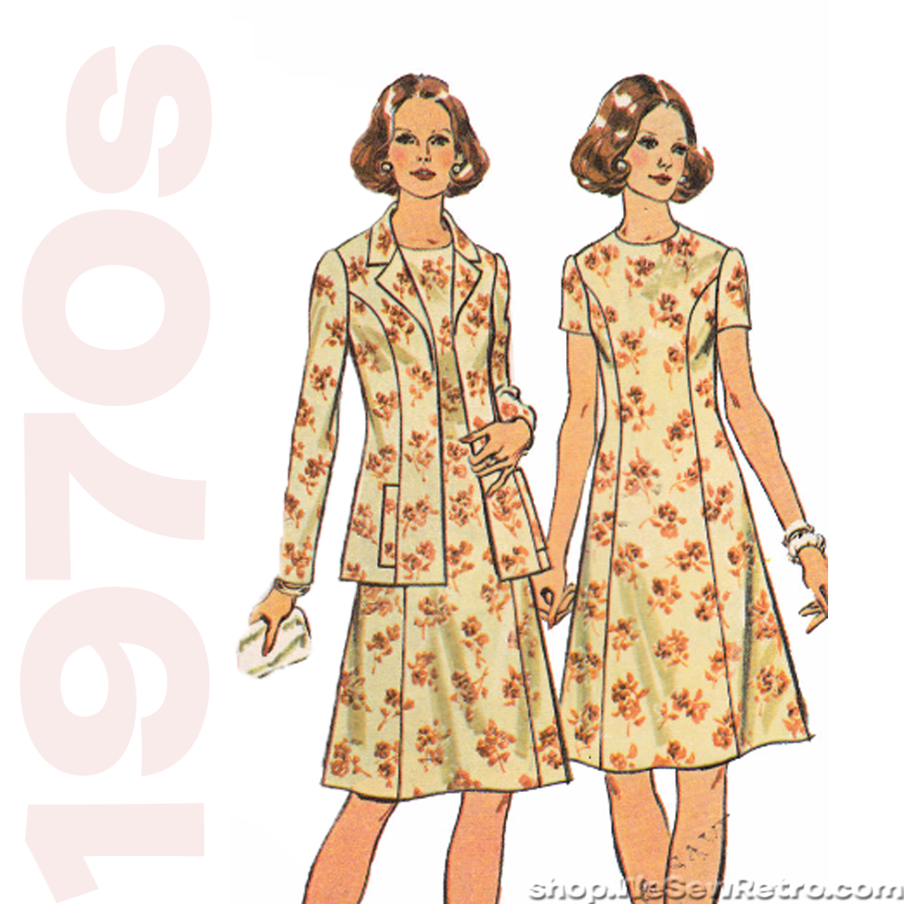 McCalls 3900 Vintage Sewing Pattern - Princess Line Dress and Jacket WeSewRetro McCalls 3900 Vintage Sewing Pattern - Princess Line Dress and Jacket WeSewRetro