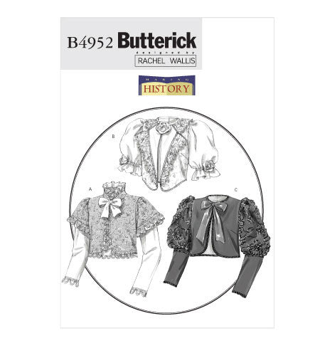 B4952 Making History Jacket Sewing Pattern - Butterick 4952 Rachel Wallis Pattern