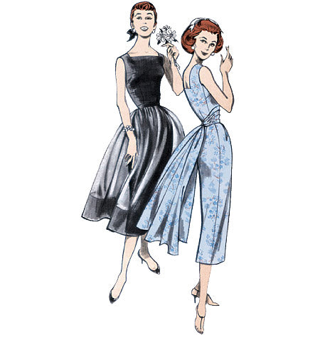 1950s Repro Vintage Sewing Pattern: Dress, Capelet and Cummerbund. Butterick 5032