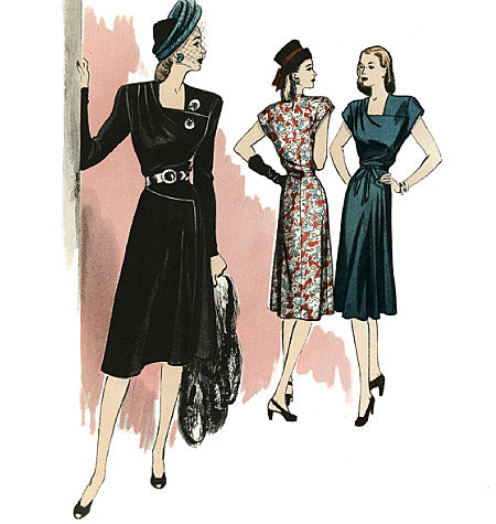 Butterick 5281. 1940s Vintage Reproduction Pattern. 1940s Dress Sewing Pattern. Retro Butterick Pattern.