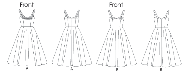 B5882 Patterns by Gertie Dress Sewing Pattern - Butterick 5882 Vintage Inspired Dress Pattern