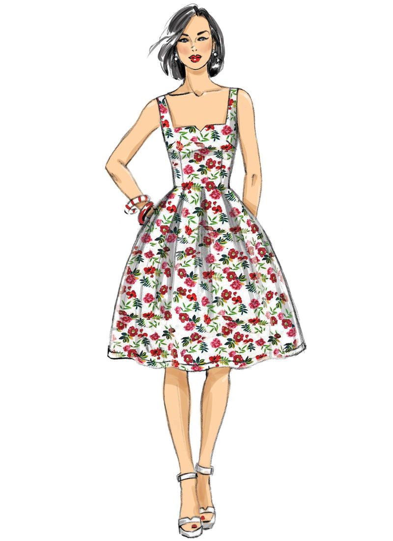 B6556 Patterns by Gertie Dress Sewing Pattern - Butterick 6556 Vintage Inspired Dress Pattern