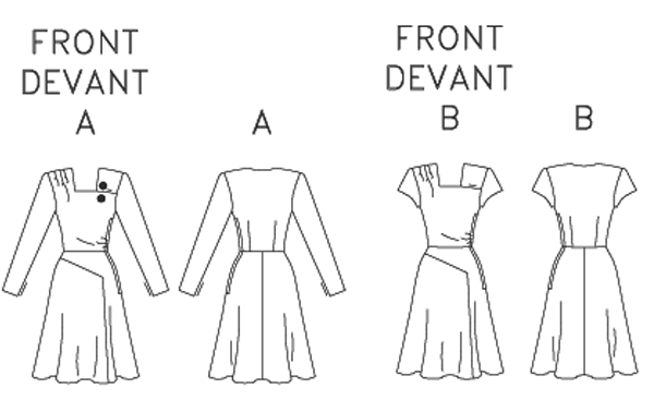 Butterick 5281. 1940s Vintage Reproduction Pattern. 1940s Dress Sewing Pattern. Retro Butterick Pattern.