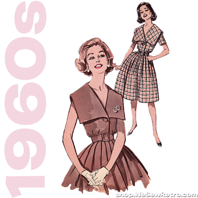 Butterick Pattern 6582 Retro Butterick 1960 Sheath Dresses with