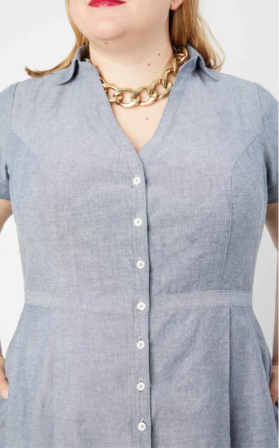 Cashmerette Lenox Shirtdress Paper Sewing Pattern