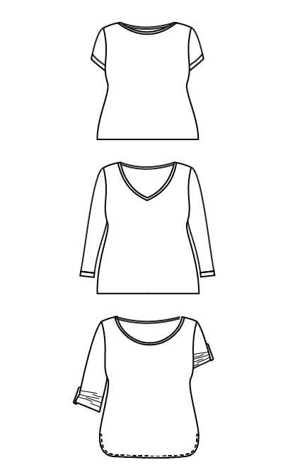 Cashmerette Concord T-Shirt Paper Sewing Pattern