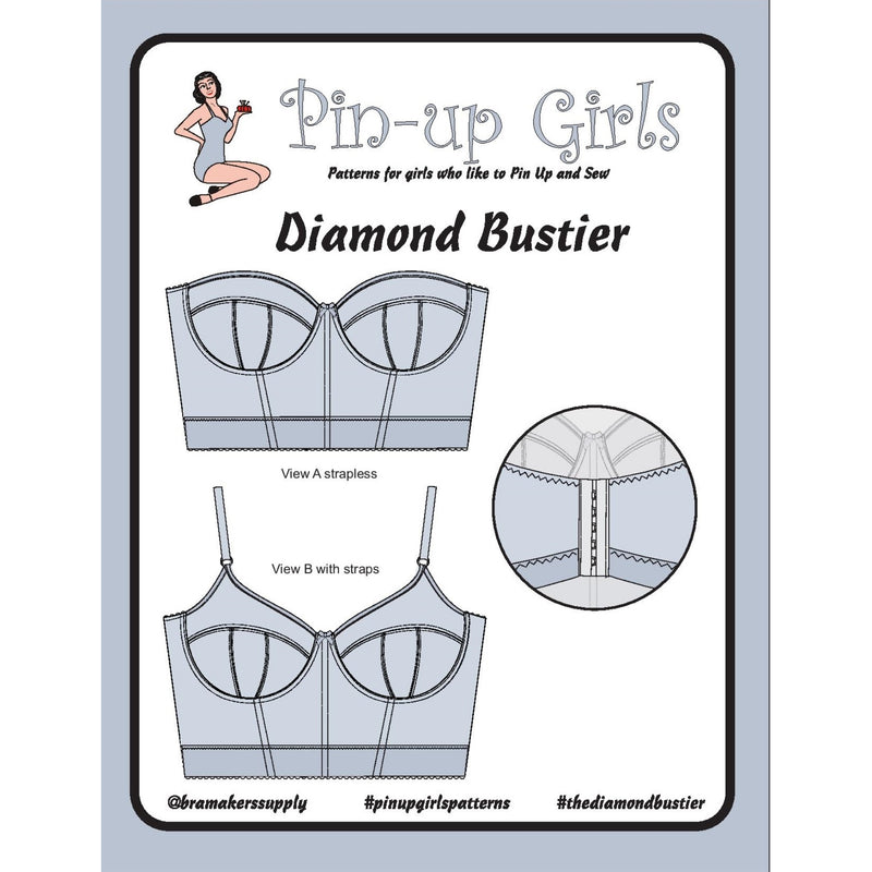 Diamond Bustier Bra Sewing Pattern