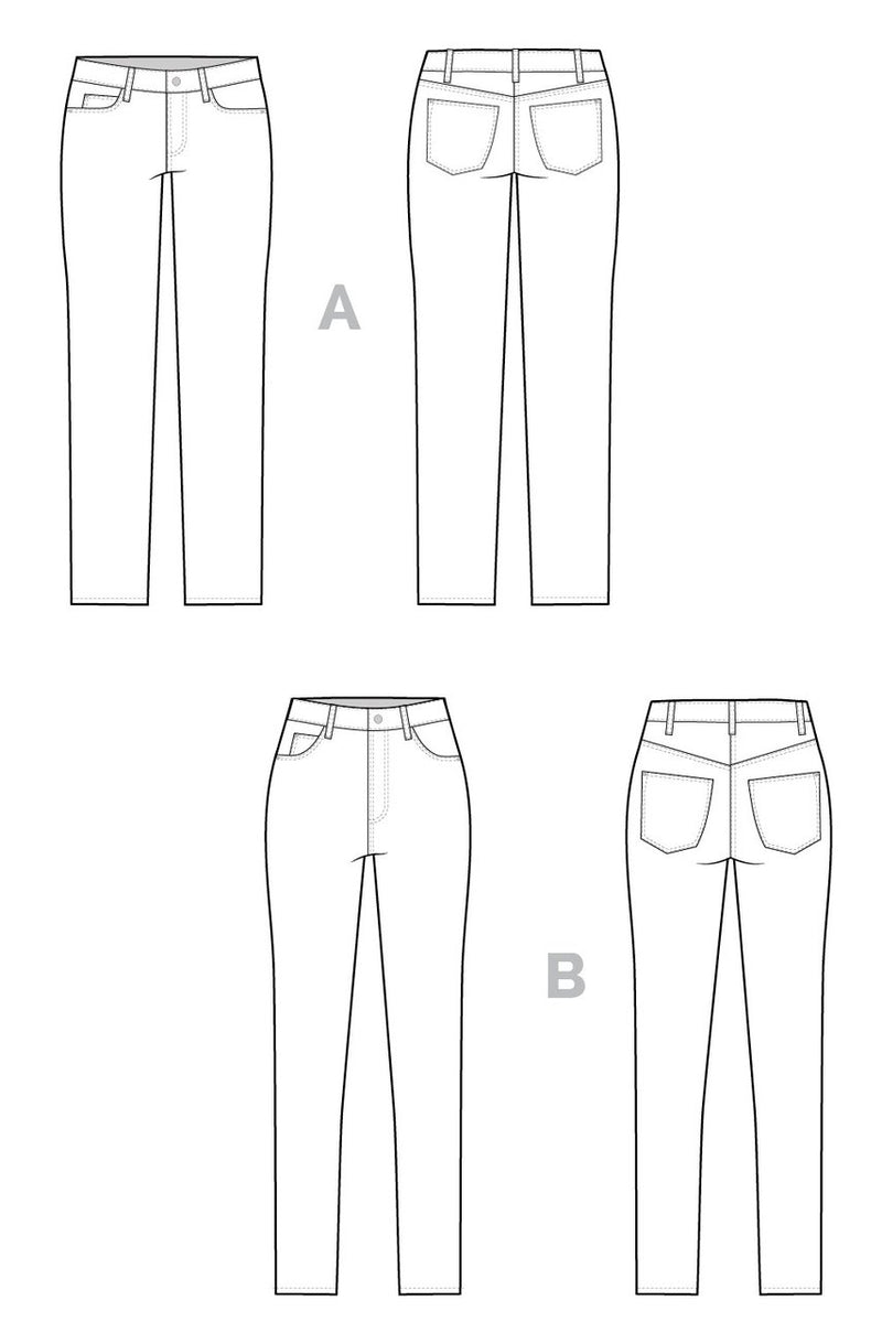 Closet Case Ginger Jeans Sewing Pattern - Paper