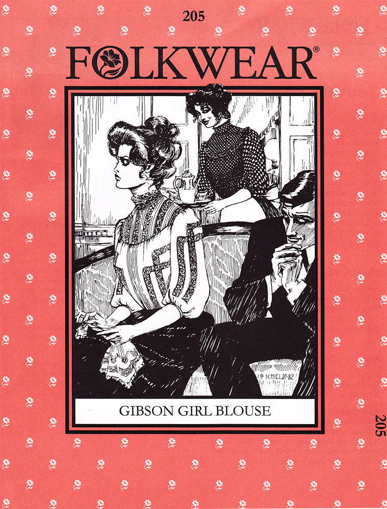 Gibson Girl Blouse Sewing Pattern Folkwear 205