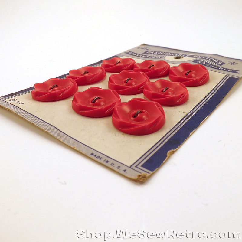 Red Vintage Buttons
