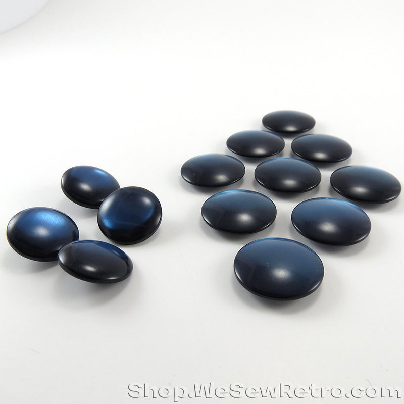 Set of 13 Blue Buttons in Two Sizes