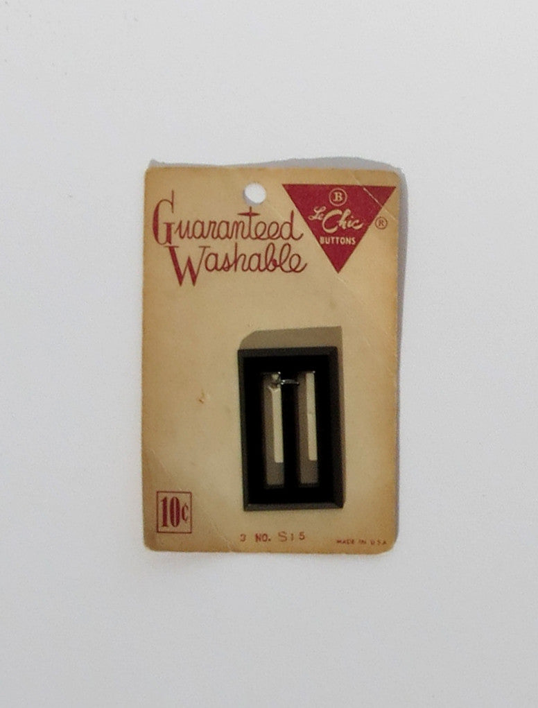 Carded Vintage Buckle in Black or Brown
