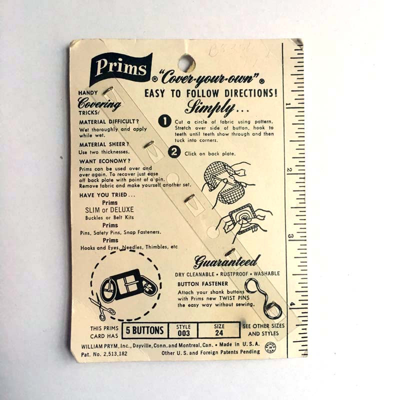 Vintage Square Cover-Your-Own Buttons