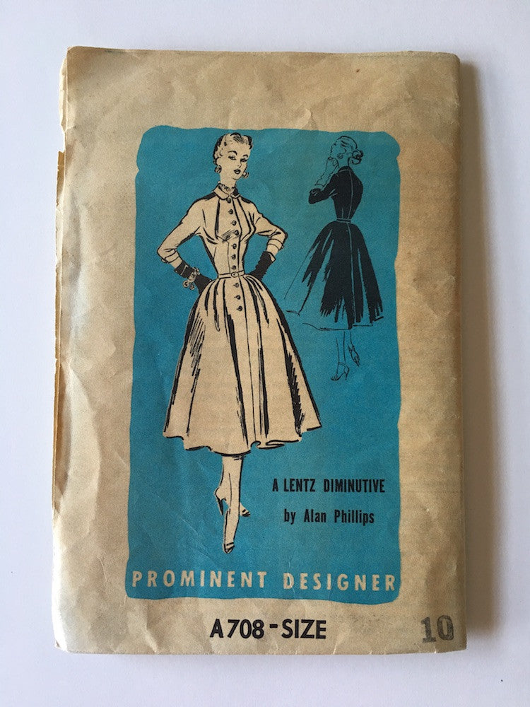 1950s Vintage Mail Order Pattern - Prominent Designer A708