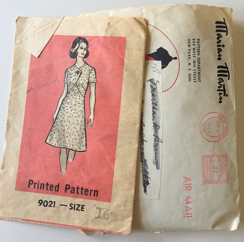 1970s Vintage Mail Order Sewing Pattern - 1970s Dress Pattern, Marian Martin 9021