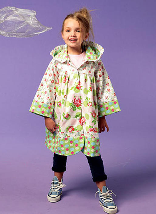 McCalls 6692 Girls Raincoat Sewing Pattern