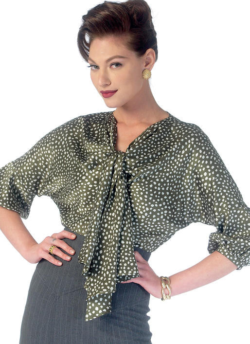 M7053 1930s Tops Sewing Pattern - McCalls 7053 Blouse Sewing Pattern