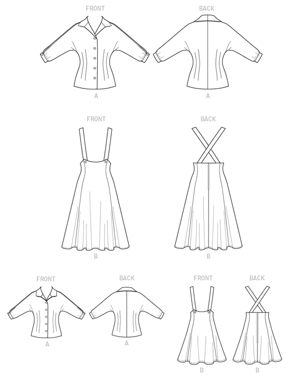 M7184 Mommy & Me 1950s Dress Pattern - McCalls 7184 Sewing Pattern