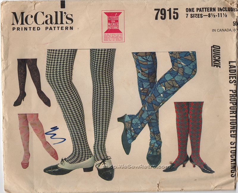 McCall's 7915 Vintage Stockings Sewing Pattern