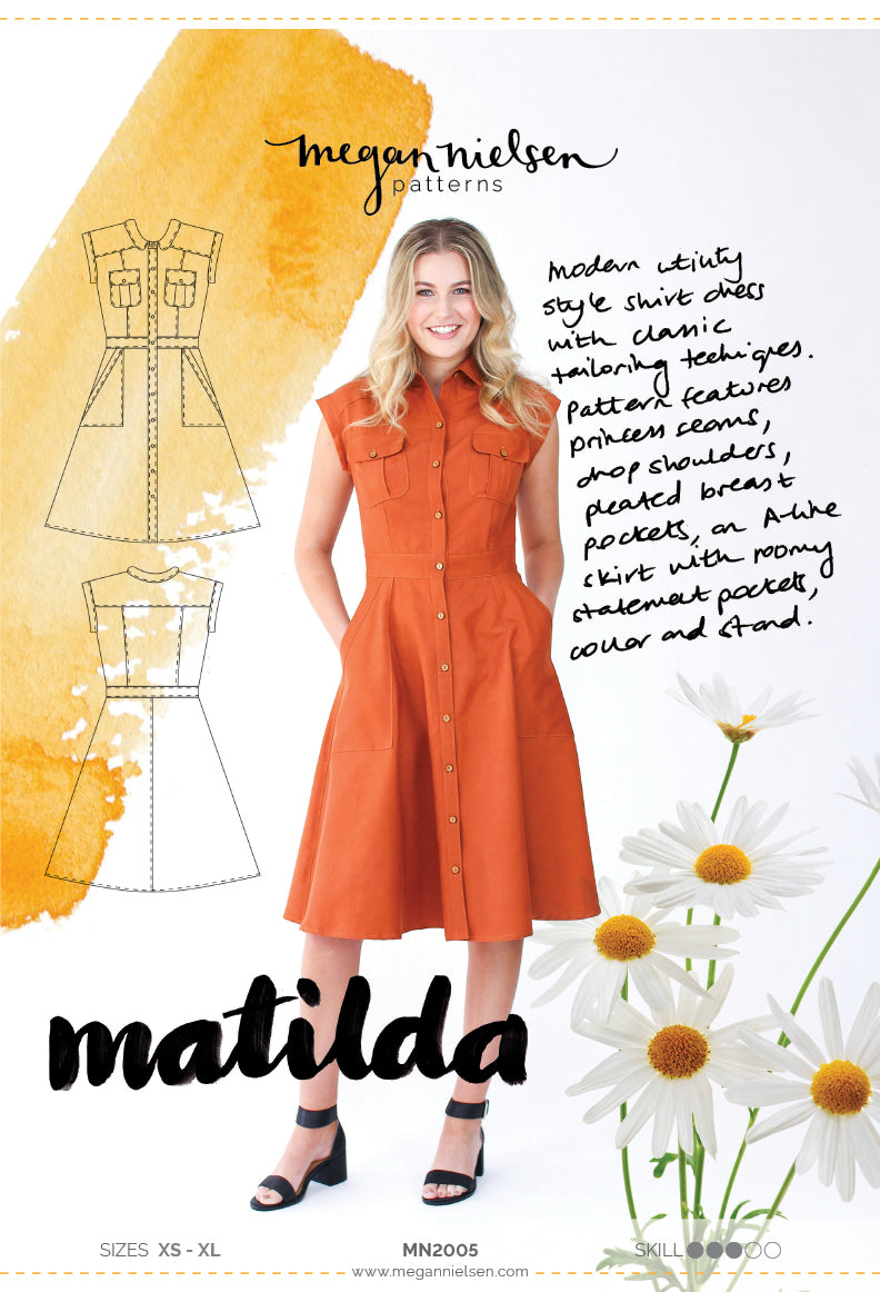 Megan Nielsen Matilda Shirtdress Paper Sewing Pattern – WeSewRetro