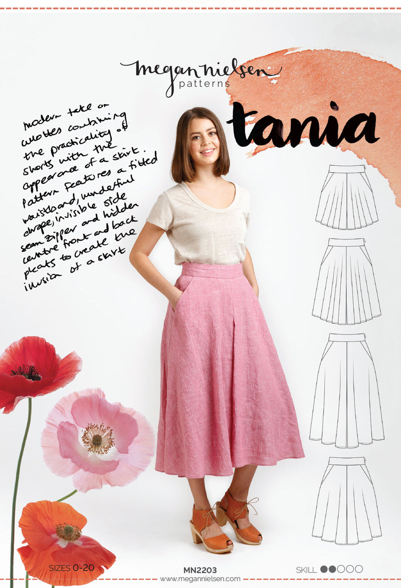 Megan Nielsen Tania Culottes Paper Sewing Pattern