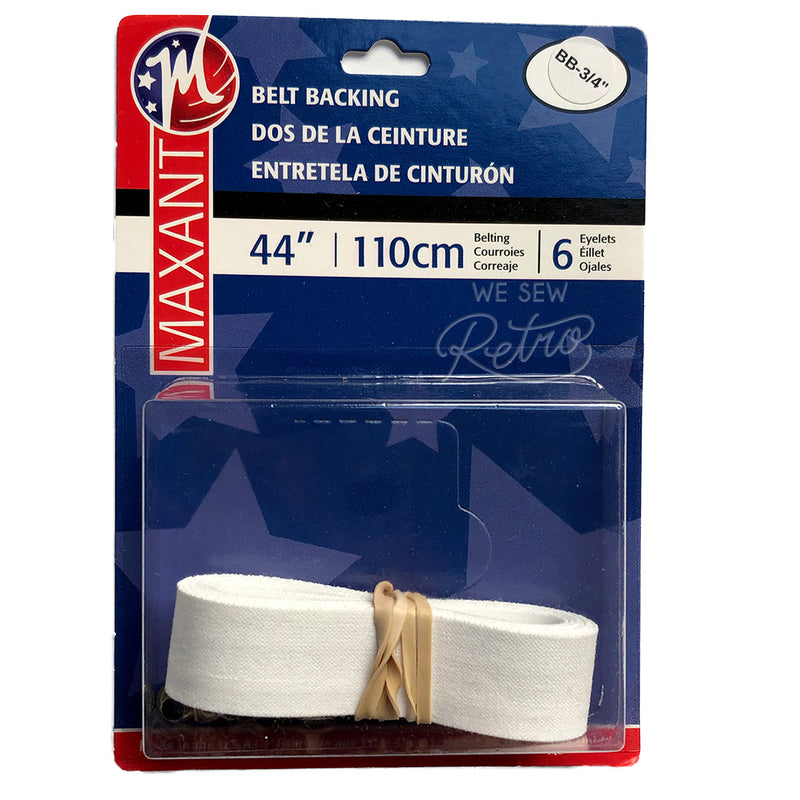 Belt Backing Kit - 3/4" Belting with Eyelets - Make a Matching Belt for Your Dress (BB-0.75)