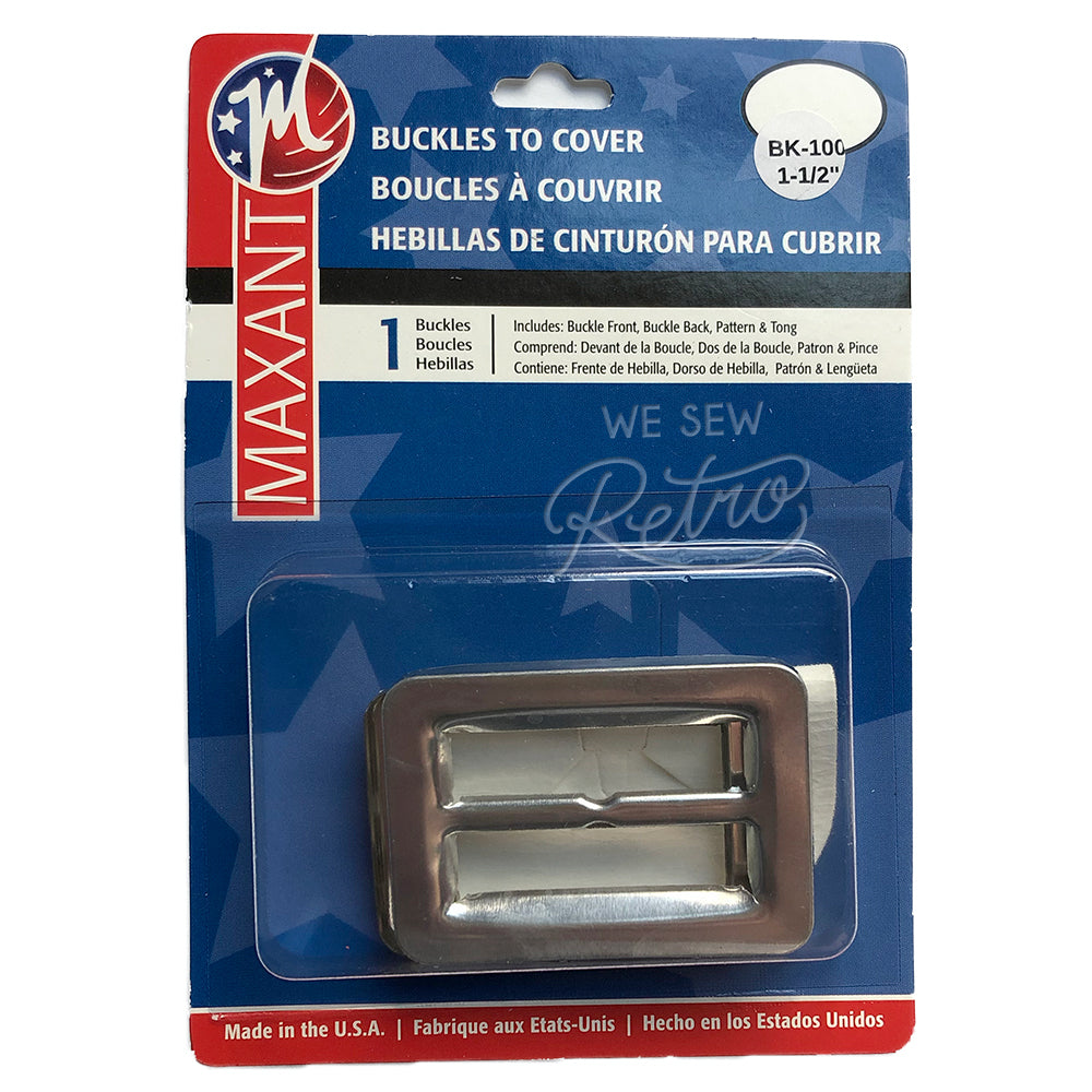 Belt Buckle Kit - 1 1/2 (1.5) Buckle to Cover - Make a Matching Belt –  WeSewRetro