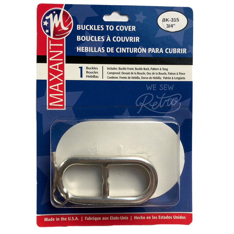 Belt Buckle Kit - 3/4" (0.75") Buckle to Cover - Make a Matching Belt for Your Dress (BK-315)