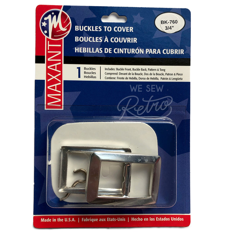Belt Buckle Kit - 3/4" Buckle to Cover - Make a Matching Belt for Your Dress (BK-760)