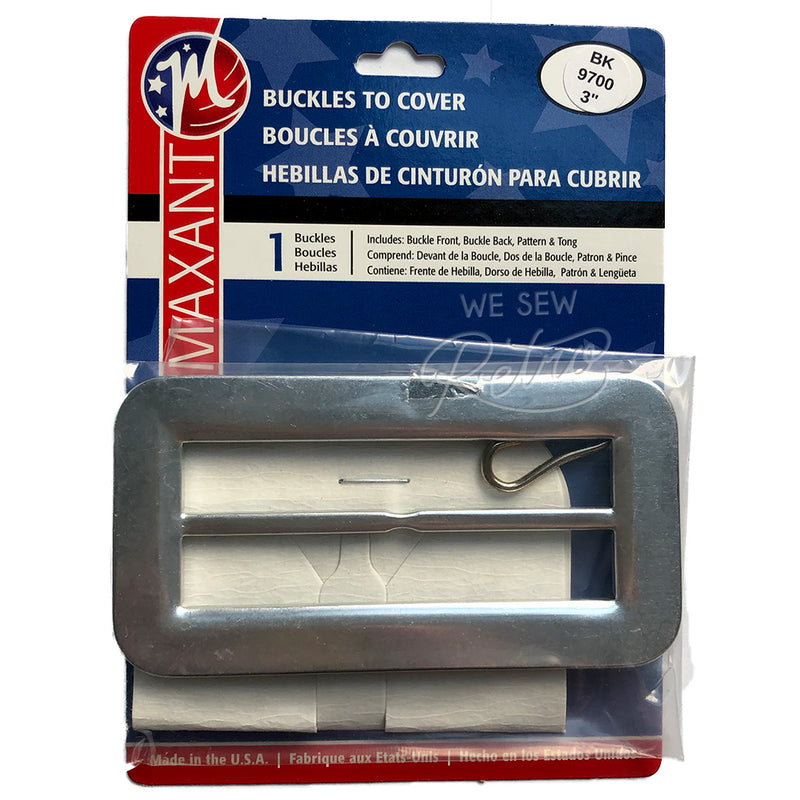 Belt Buckle Kit - 3" Buckle to Cover - Make a Matching Belt for Your Dress (BK-9700)