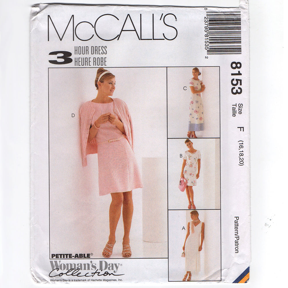 McCall's 8153 Misses Fit and Flare Dress 1990s Sewing Pattern Out of P – WeSewRetro mccall-s-8153-misses-fit-and-flare-dress-1990s-sewing-pattern-out-of-p-wesewretro