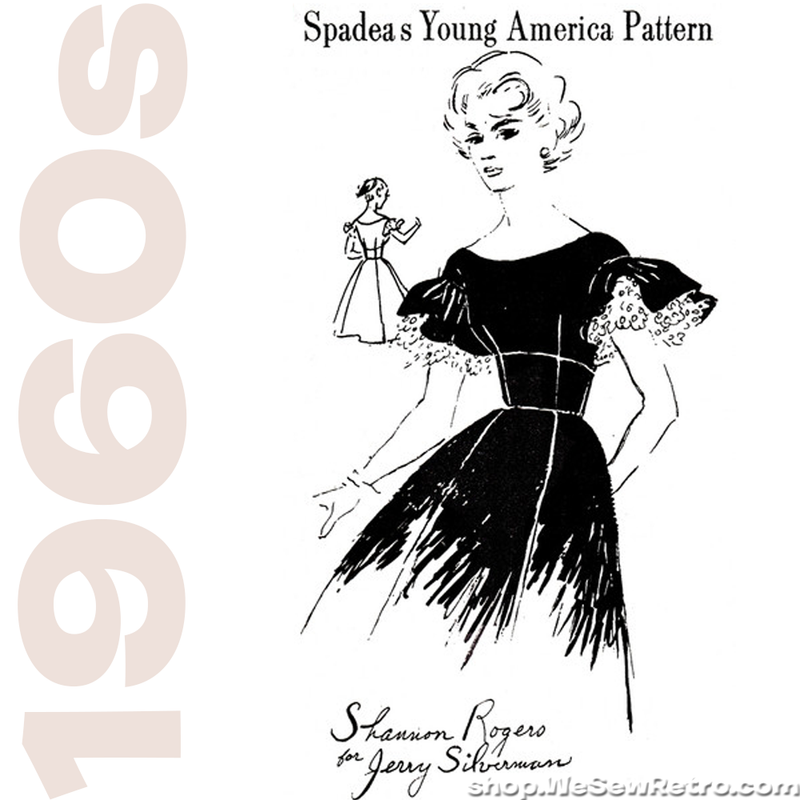 1960s Vintage Sewing Pattern: Spadea Young America Dress Y-3108