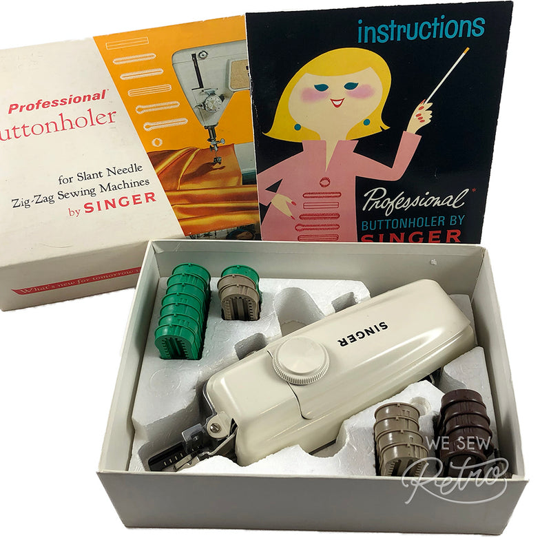 Vintage Singer Buttonholer for slant needle zigzag machines - Part No. 102577