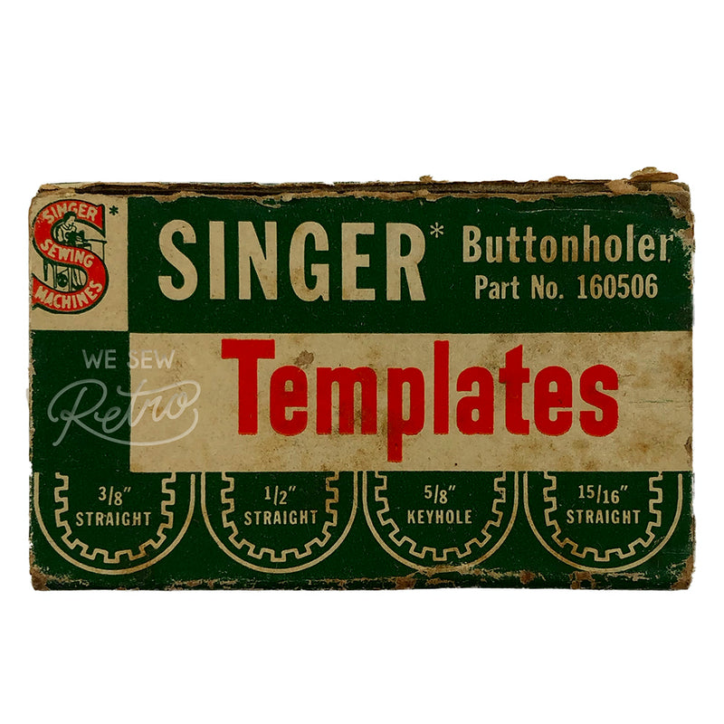 Vintage Singer Buttonhole Templates - Part no. 160506