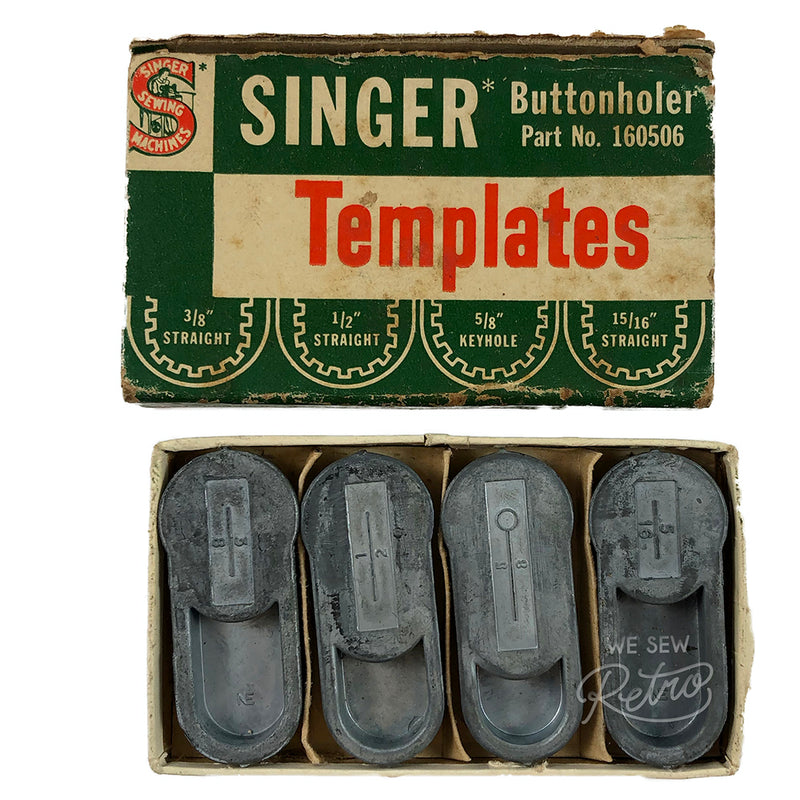 Vintage Singer Buttonhole Templates - Part no. 160506