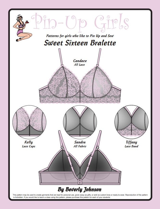 Sweet Sixteen Bralette Sewing Pattern