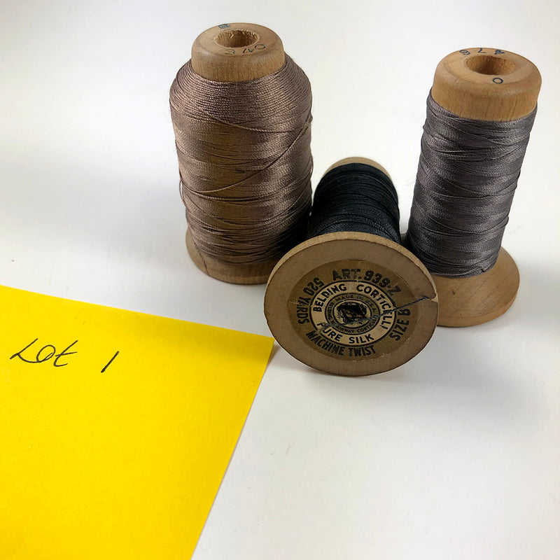 Belding Corticelli Silk Thread on Large Wooden Spools