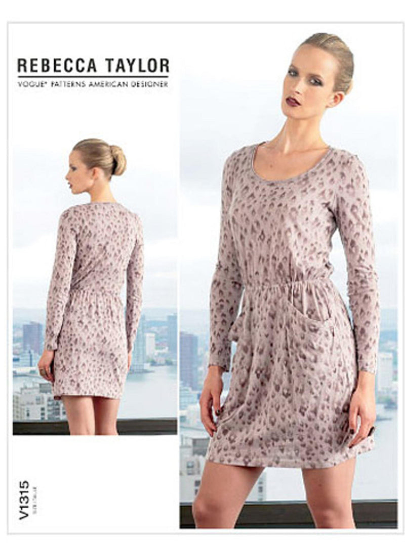 V1315 Vogue American Designer Dress Sewing Pattern: Rebecca Taylor Dress Vogue 1315 Out of Print