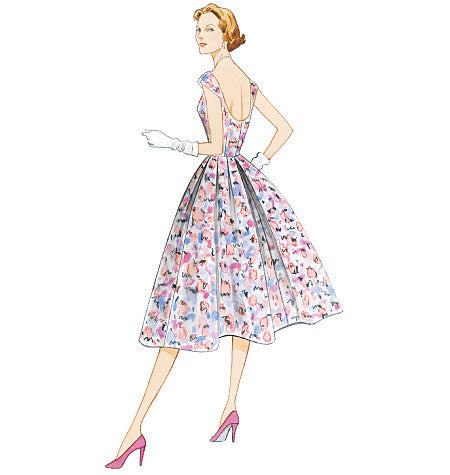 1950s Vintage Vogue V2960: Misses Dress Sewing Pattern Vogue 2960
