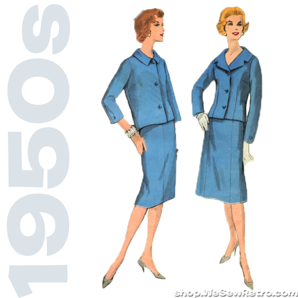 1950s Vintage Sewing Pattern: Misses Jackets and Skirts. Vogue 3002