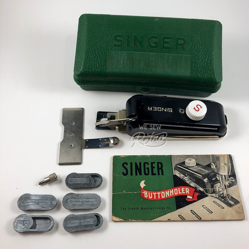 Vintage Singer Buttonholer in Case - Part no. 160506