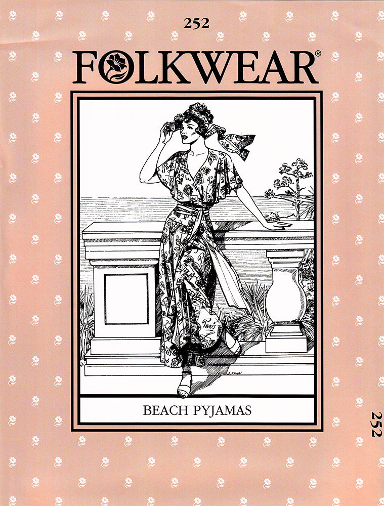 Beach Pajamas Sewing Pattern Folkwear 252