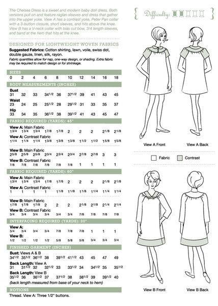 Christine Haynes Patterns - Chelsea Dress Sewing Pattern - Vintage Inspired Baby Doll Dress