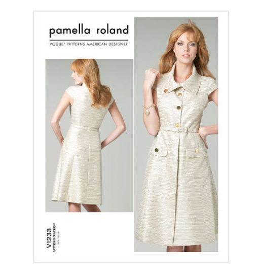 V1233 Vogue American Designer Pamella Roland Dress Sewing Pattern Vogue 1233 Out of Print