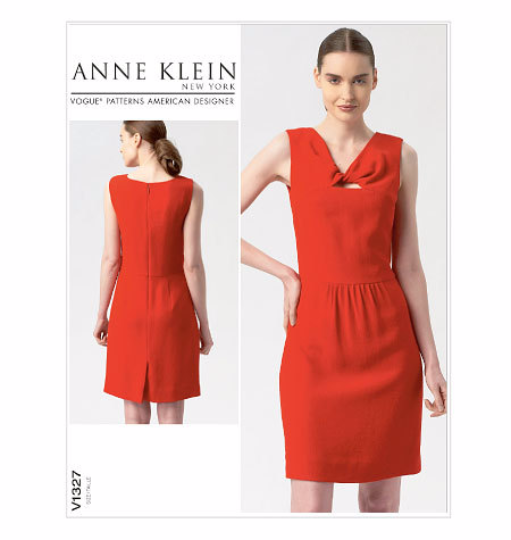 V1327 Vogue American Designer Anne Klein Dress Sewing Pattern Vogue 1427 Out of Print