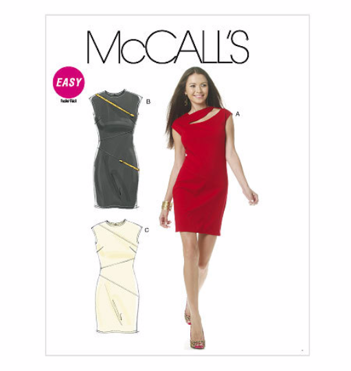 McCalls 6243 Misses Slash Dress Sewing Pattern M6243
